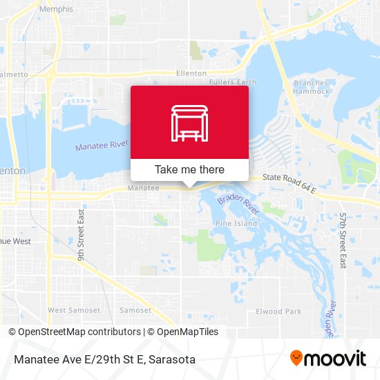Manatee Ave E/29th St E map