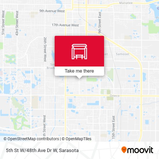 5th St W/48th Ave Dr W map