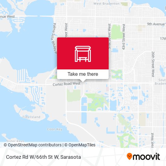 Cortez Rd W/66th St W map