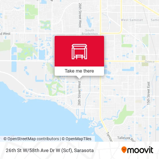 26th St W/58th Ave Dr W (Scf) map