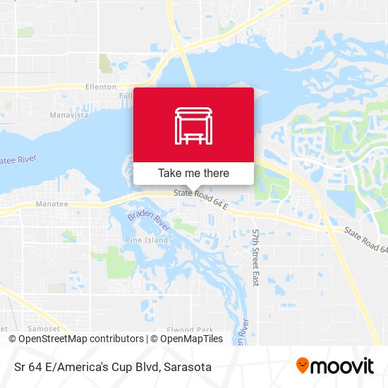 Sr 64 E/America's Cup Blvd map