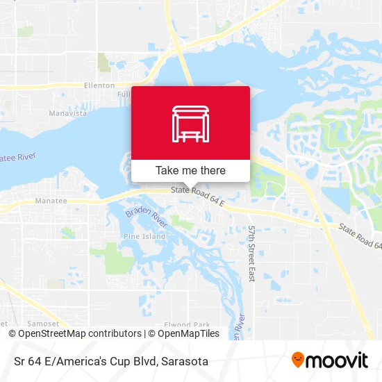 Sr 64 E/America's Cup Blvd map