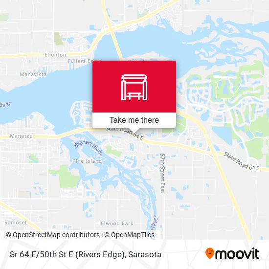 Sr 64 E / 50th St E (Rivers Edge) map