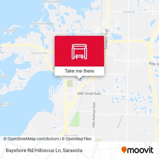 Mapa de Bayshore Rd/Hibiscus Ln