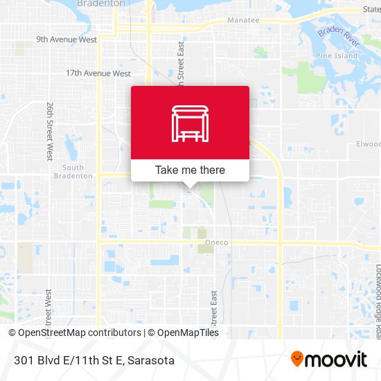 Mapa de 301 Blvd E/11th St E