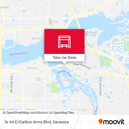 Sr 64 E/Carlton Arms Blvd map