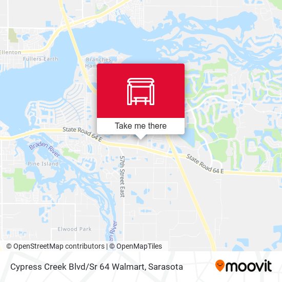 Cypress Creek Blvd / Sr 64 Walmart map