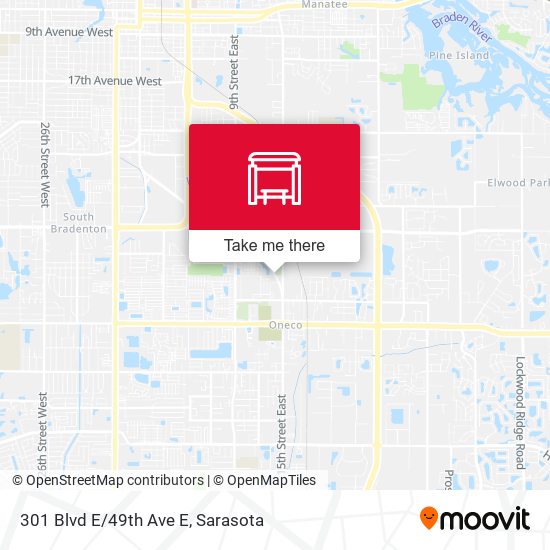 301 Blvd E/49th Ave E map