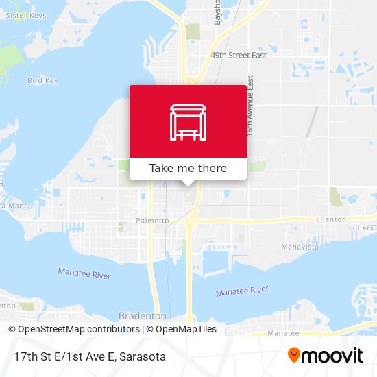 17th St E/1st Ave E map