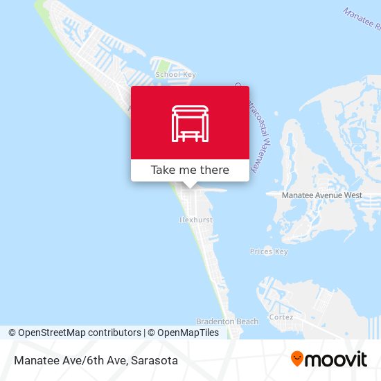 Mapa de Manatee Ave/6th Ave