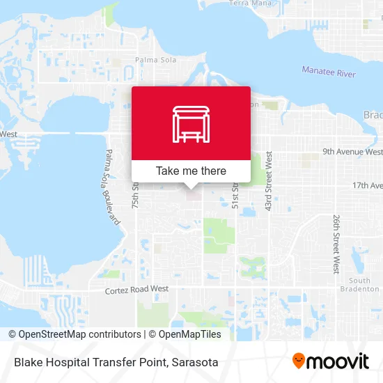 Blake Hospital Transfer Point map