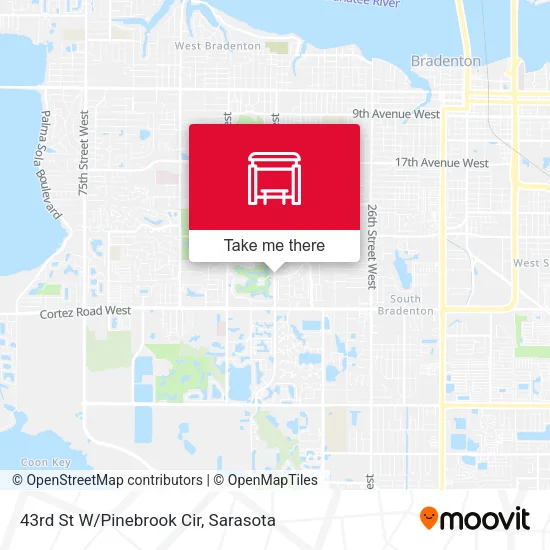 43rd St W/Pinebrook Cir map