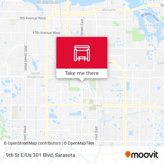 9th St E/Us 301 Blvd map