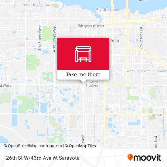 Mapa de 26th St W/43rd Ave W