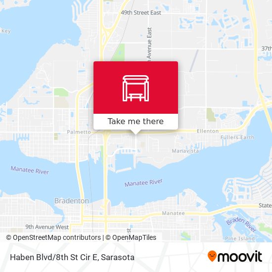 Haben Blvd/8th St Cir E map
