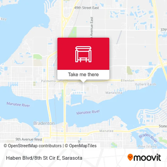 Mapa de Haben Blvd/8th St Cir E