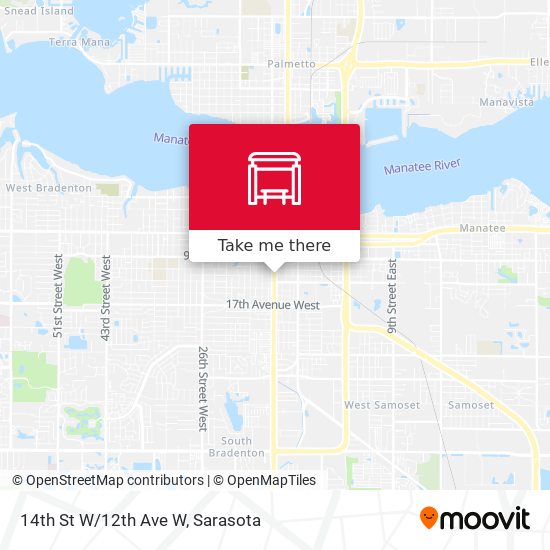 Mapa de 14th St W/12th Ave W