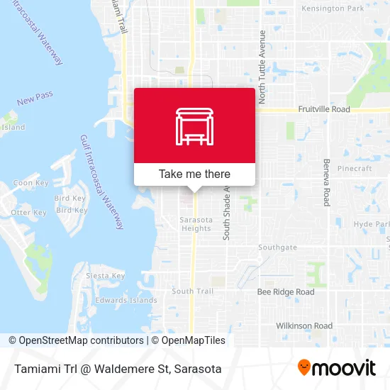 Mapa de Tamiami Trl @ Waldemere St
