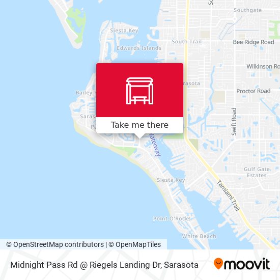 Mapa de Midnight Pass Rd @ Riegels Landing Dr