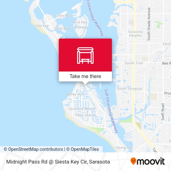 Midnight Pass Rd @ Siesta Key Cir map