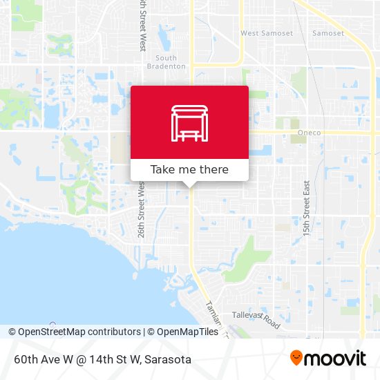60th Ave W @ 14th St W map