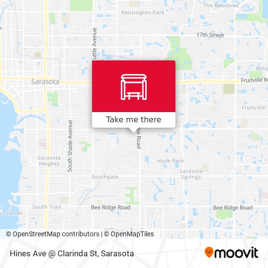Hines Ave @ Clarinda St map