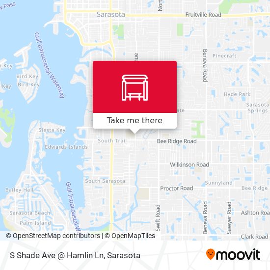 S Shade Ave @ Hamlin Ln map