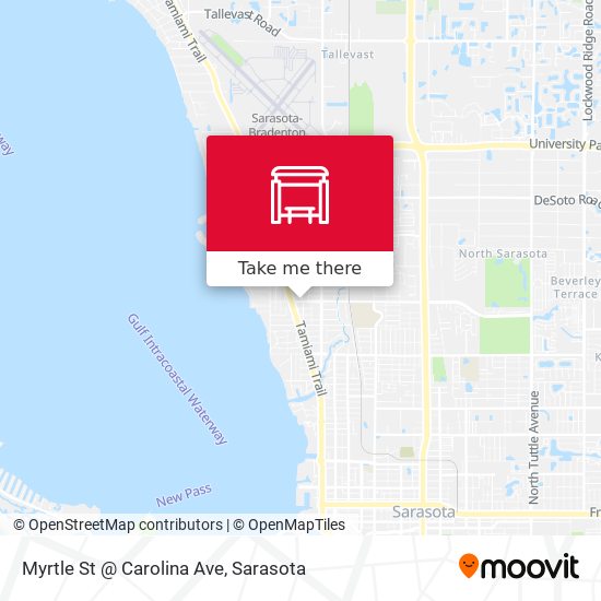 Myrtle St @ Carolina Ave map