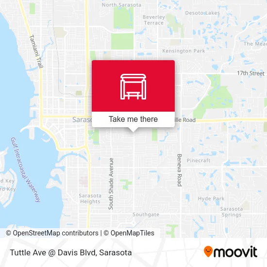 Mapa de Tuttle Ave @ Davis Blvd