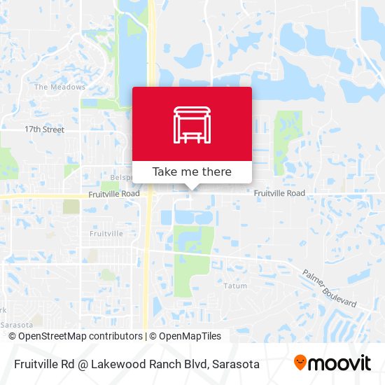 Fruitville Rd @ Lakewood Ranch Blvd map