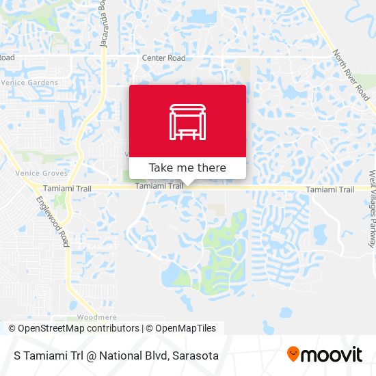 S Tamiami Trl @ National Blvd map