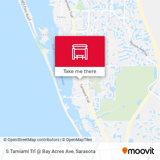 Mapa de S Tamiami Trl @ Bay Acres Ave