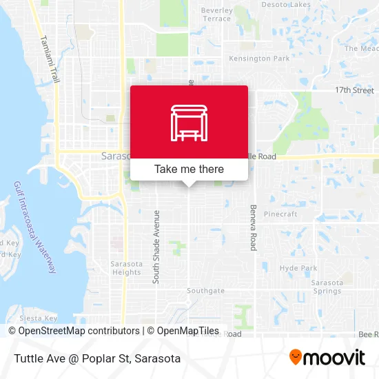 Mapa de Tuttle Ave @ Poplar St