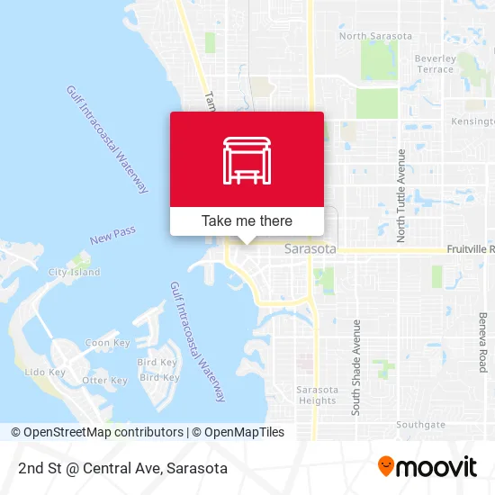 Mapa de 2nd St @ Central Ave