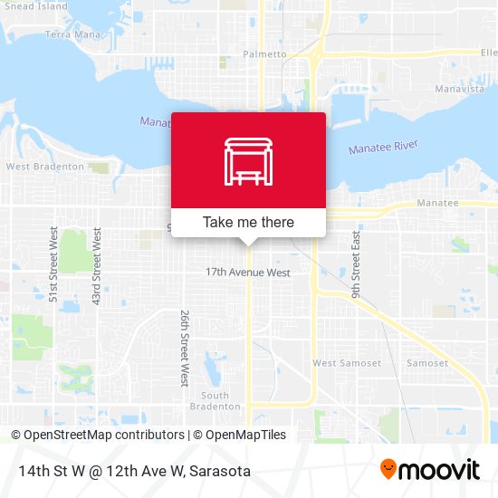 Mapa de 14th St W @ 12th Ave W