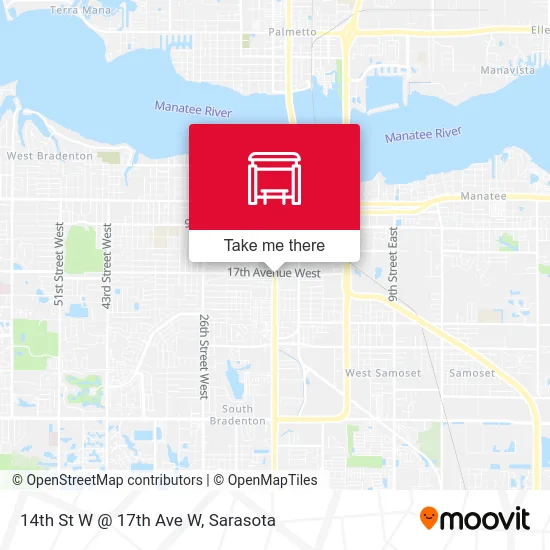 14th St W @ 17th Ave W map