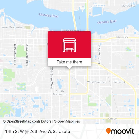 14th St W @ 26th Ave W map