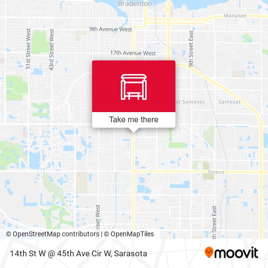14th St W @ 45th Ave Cir W map