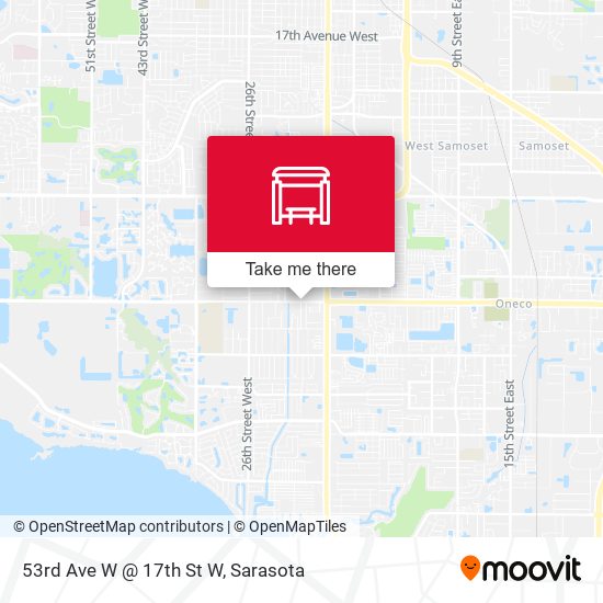 53rd Ave W @ 17th St W map