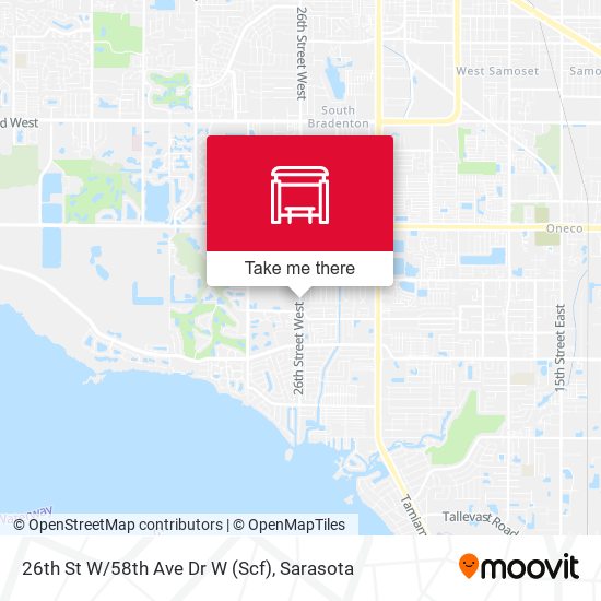 Mapa de 26th St W/58th Ave  Dr W (Scf)