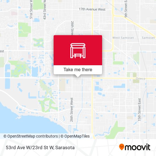 53rd Ave W/23rd St W map
