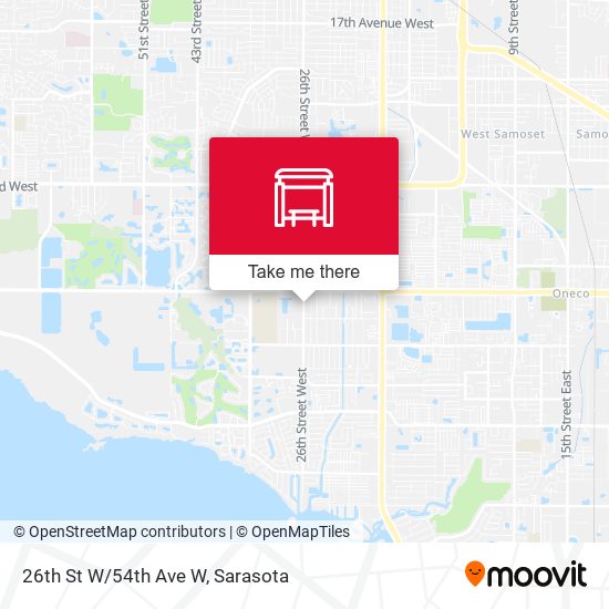 Mapa de 26th St W/54th Ave W