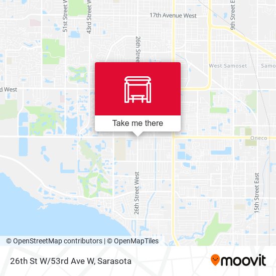 Mapa de 26th St W/53rd Ave W