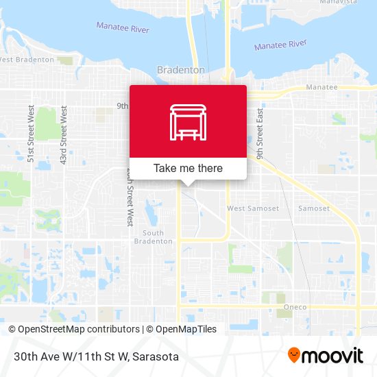 30th Ave W/11th St W map