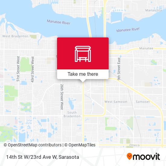 Mapa de 14th St W/23rd Ave W