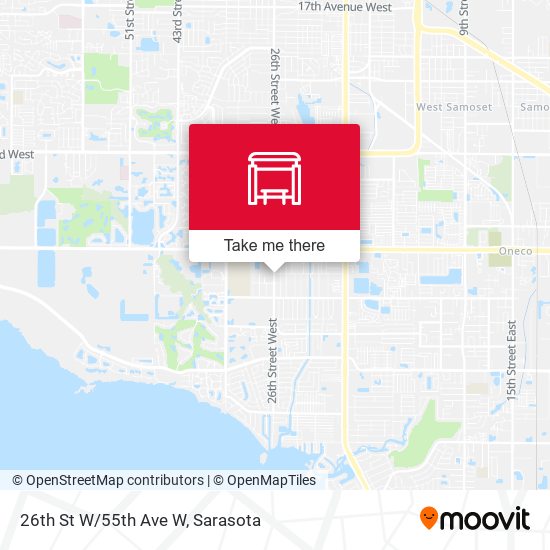 Mapa de 26th St W/55th Ave W