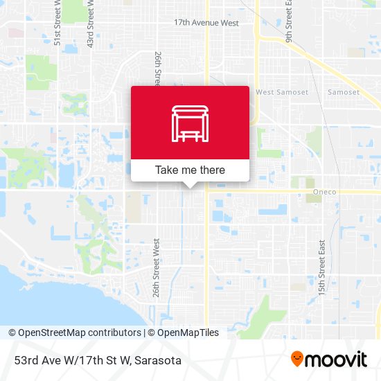 53rd Ave W/17th St W map