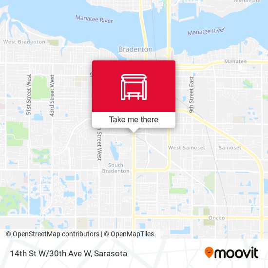 Mapa de 14th St W/30th Ave W