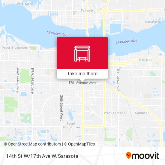 14th St W/17th Ave W map