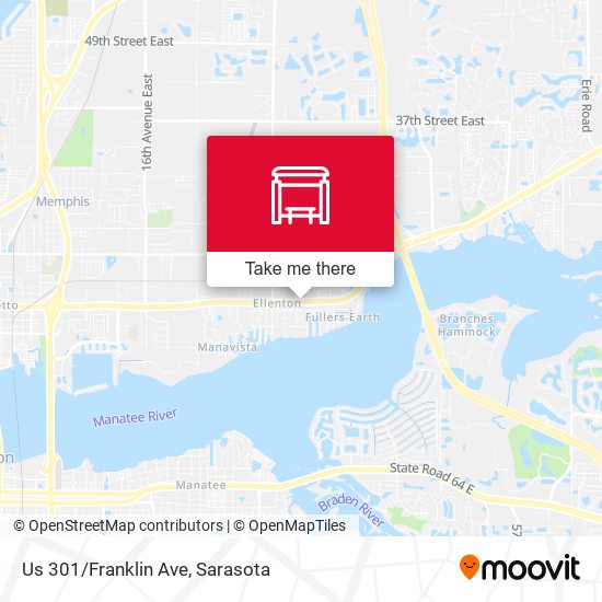 Us 301/Franklin Ave map
